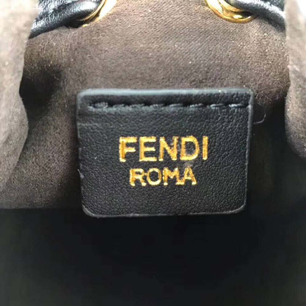 Fendi Women Mon Tresor Black Calf Leather Mini-Bag - image 9