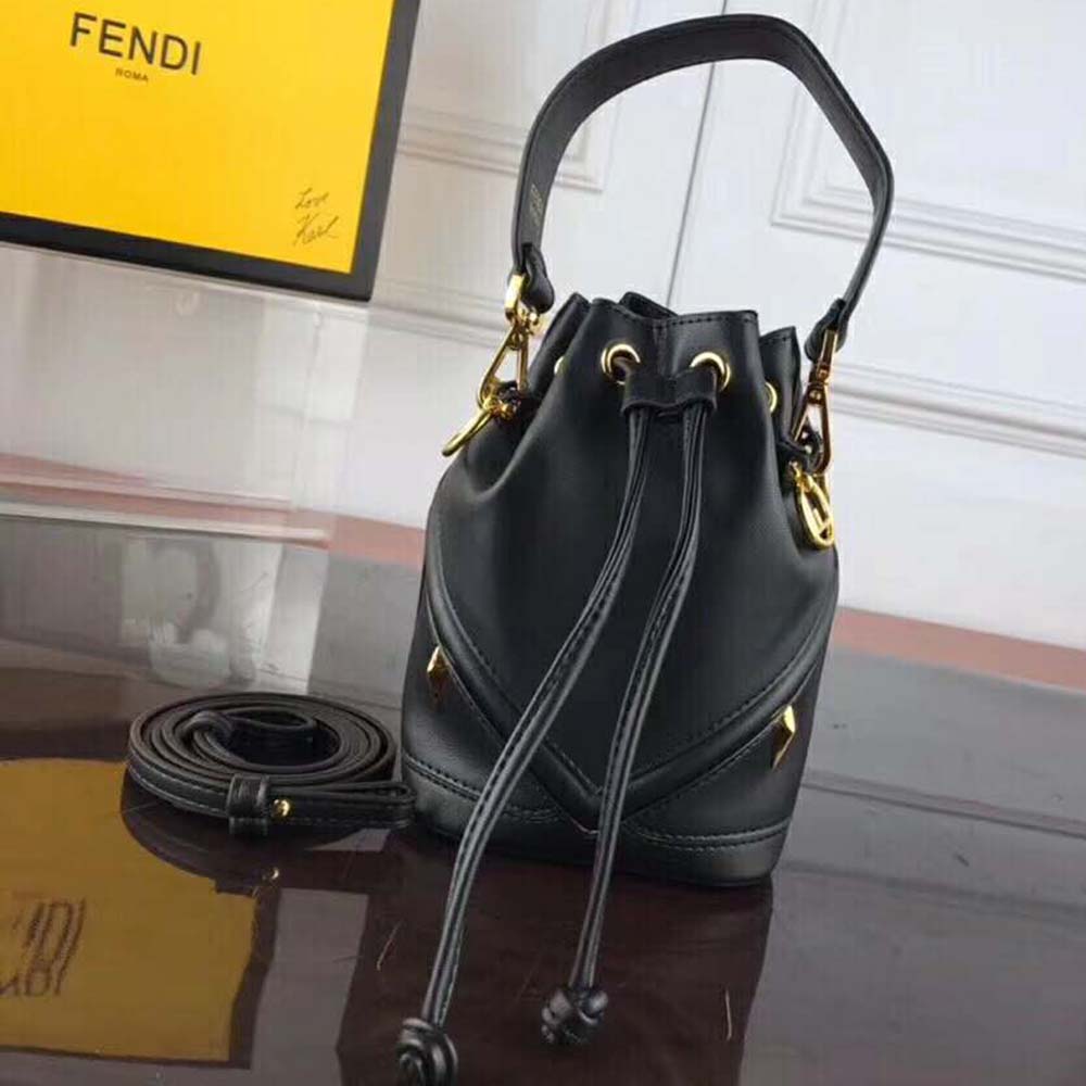 Fendi Women Mon Tresor Black Calf Leather Mini-Bag - image 5