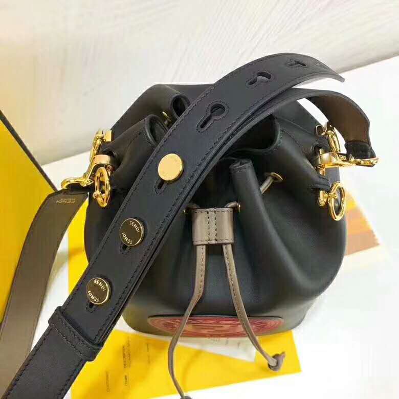 Fendi Women Mon Tresor Black Leather Bag - image 4
