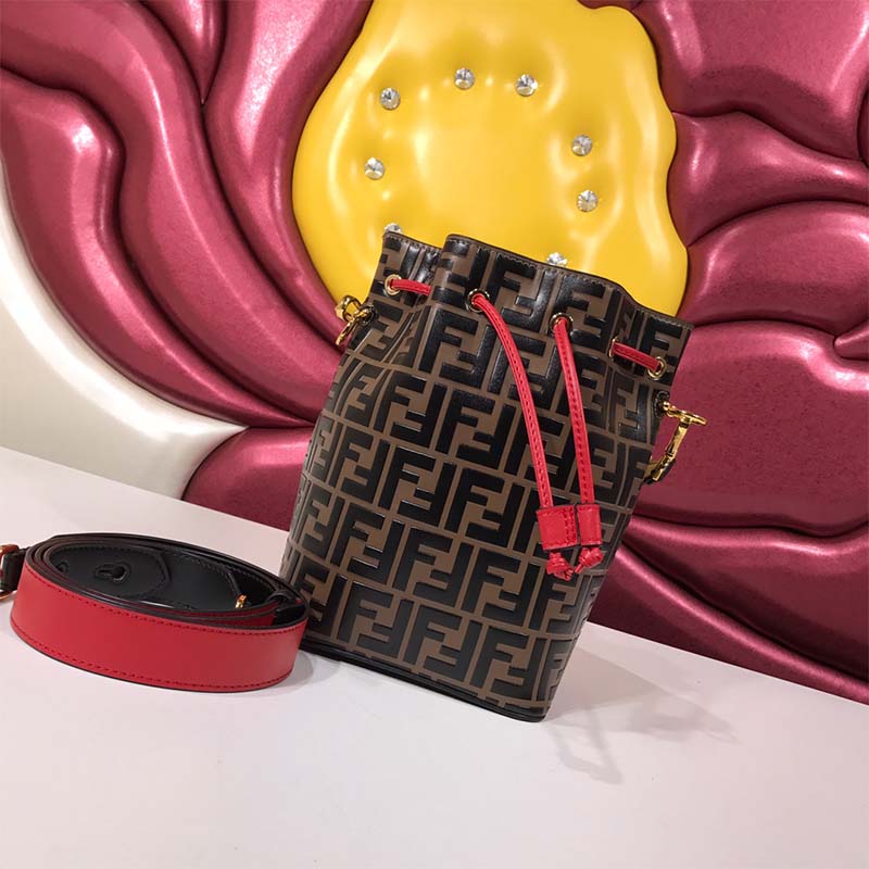 Fendi Women Mon Tresor Multicolor Leather Bag - image 4