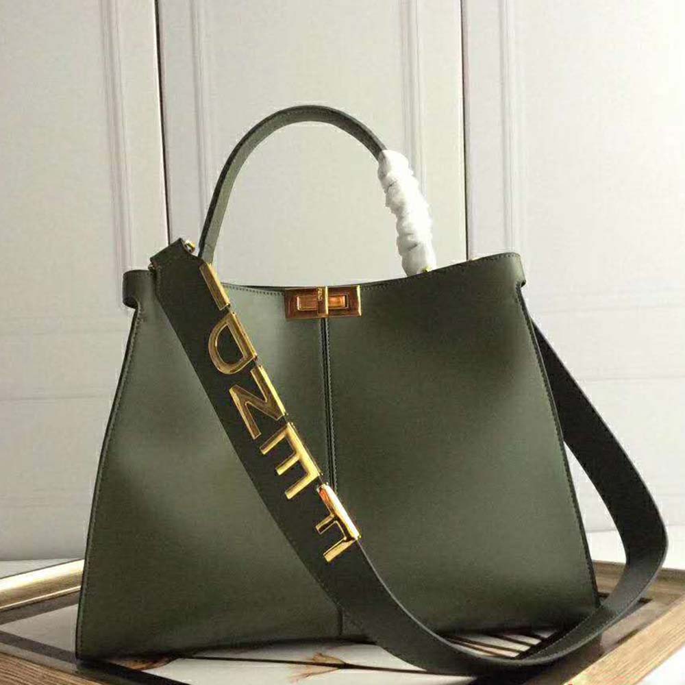 Fendi Women Peekaboo X-Lite Regular-Green - image 2