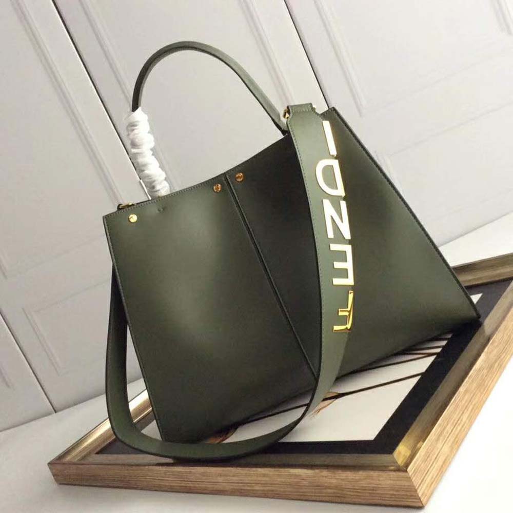 Fendi Women Peekaboo X-Lite Regular-Green - image 4