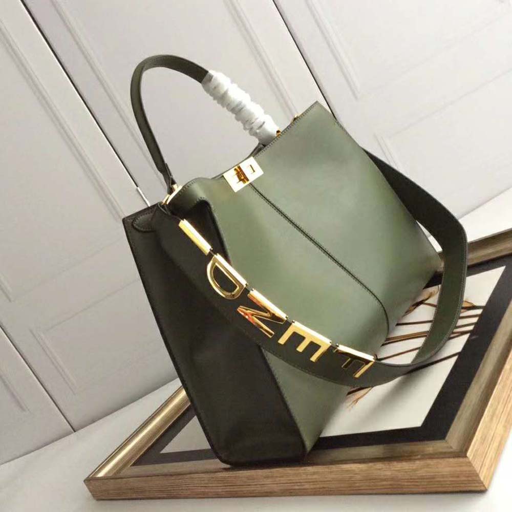 Fendi Women Peekaboo X-Lite Regular-Green - image 5