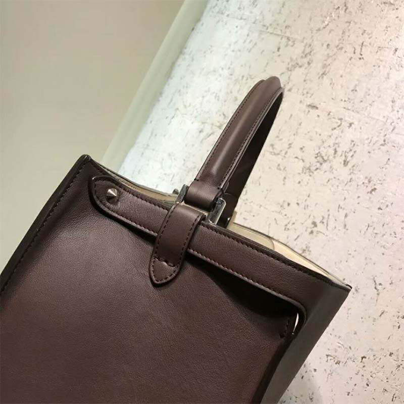 Fendi Women Peekaboo X-Lite in Leather Bag-Brown - image 7