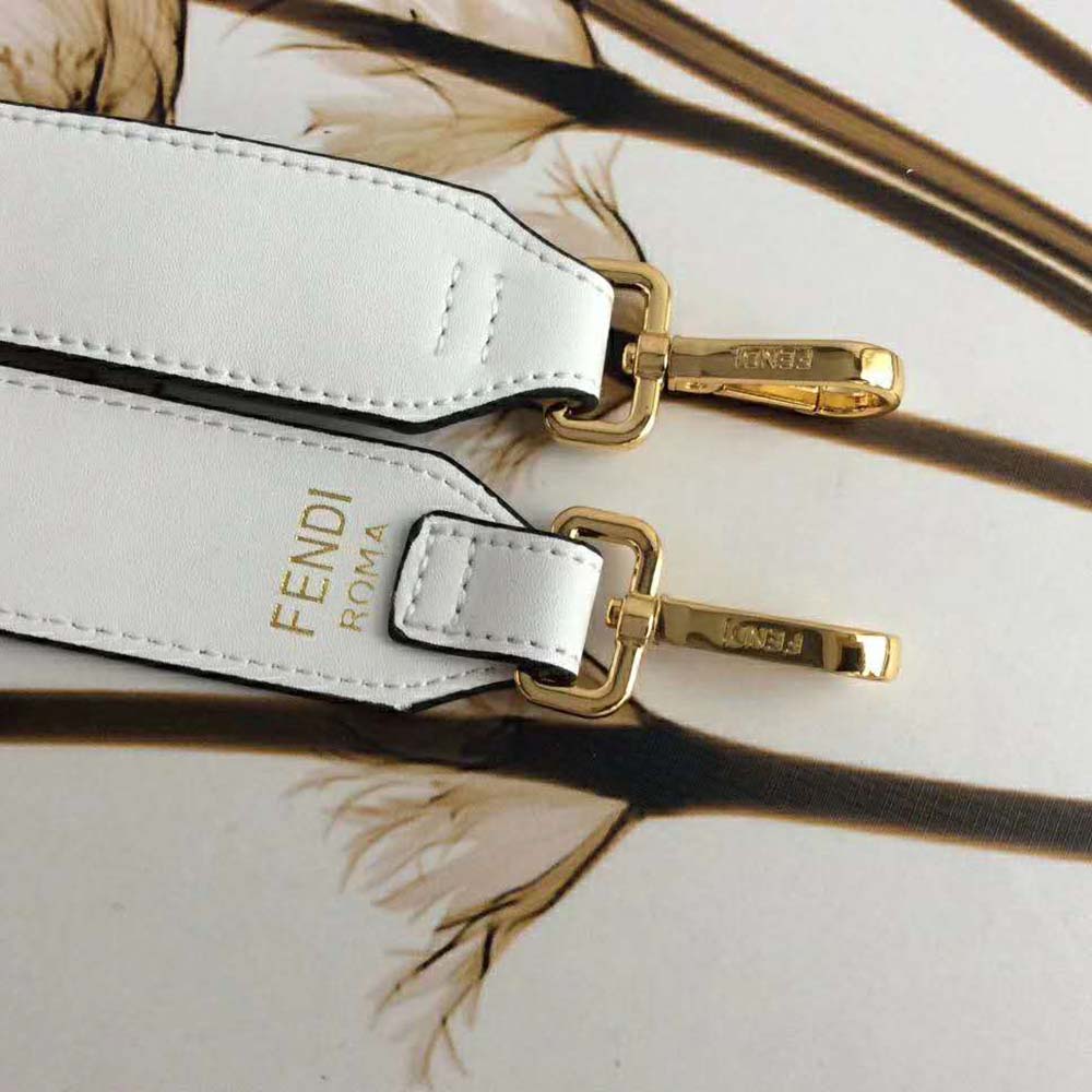 Fendi Women Runaway Shopper PU Bag-White - image 8