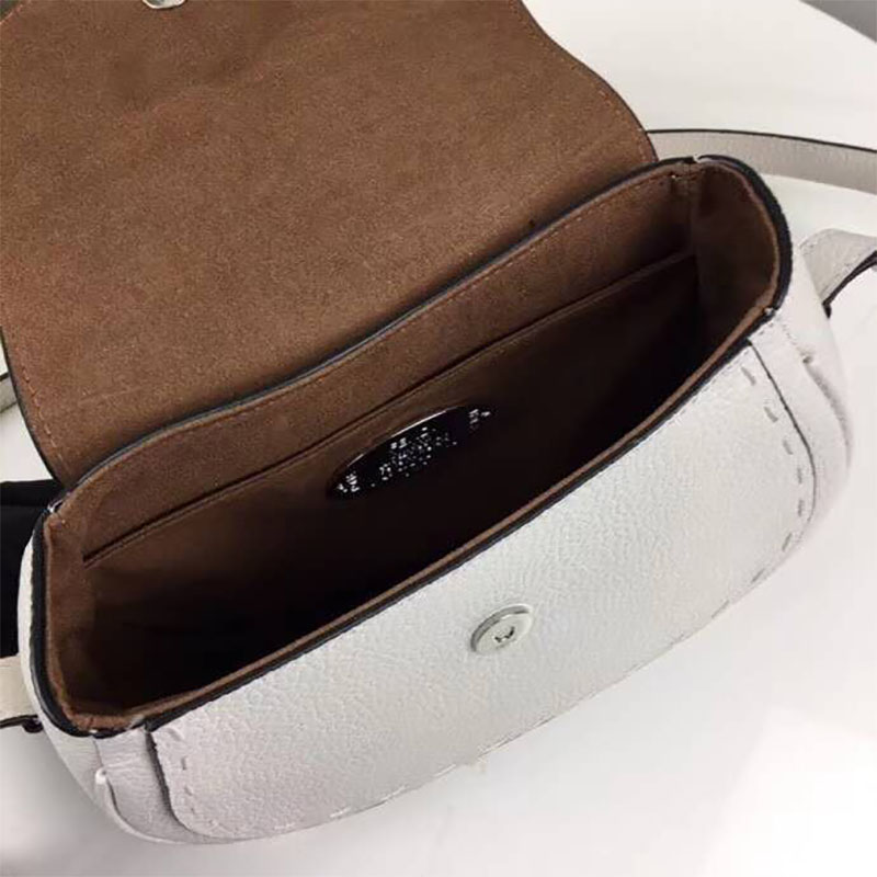 Fendi Women Shoulder Bag in Calf Leather-White - image 8