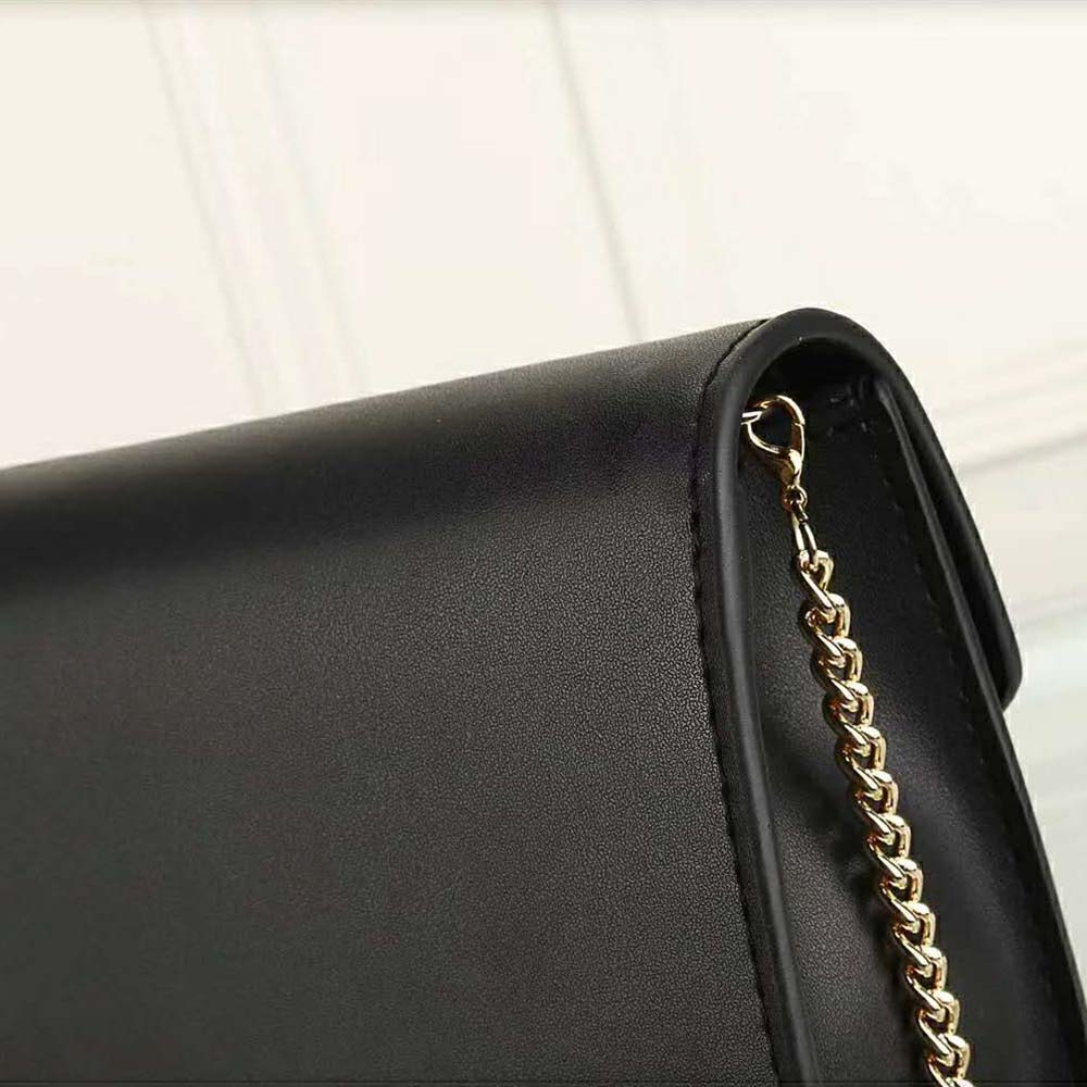 Fendi Women Wallet on Chain Black Leather Mini-Bag - image 8