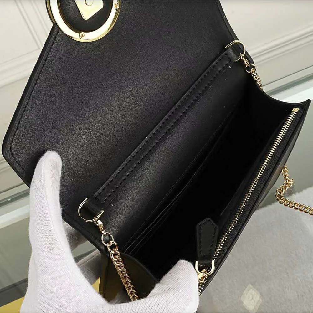 Fendi Women Wallet on Chain Black Leather Mini-Bag - image 6