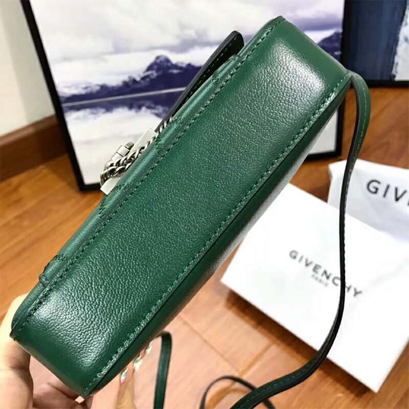 Givenchy Women Mini Pocket Bag in Diamond Quilted Leather-Green - image 6