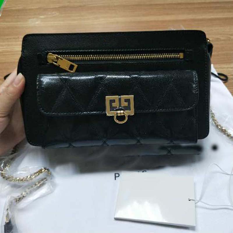 Givenchy Women Pocket Bag in Diamond Quilted Leather-Black - image 4