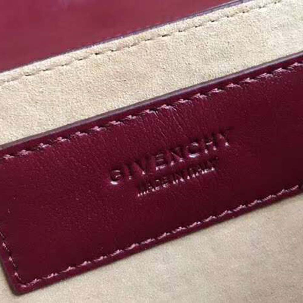 Givenchy Women Small GV3 Bag in Diamond Quilted Leather-Maroon - image 7