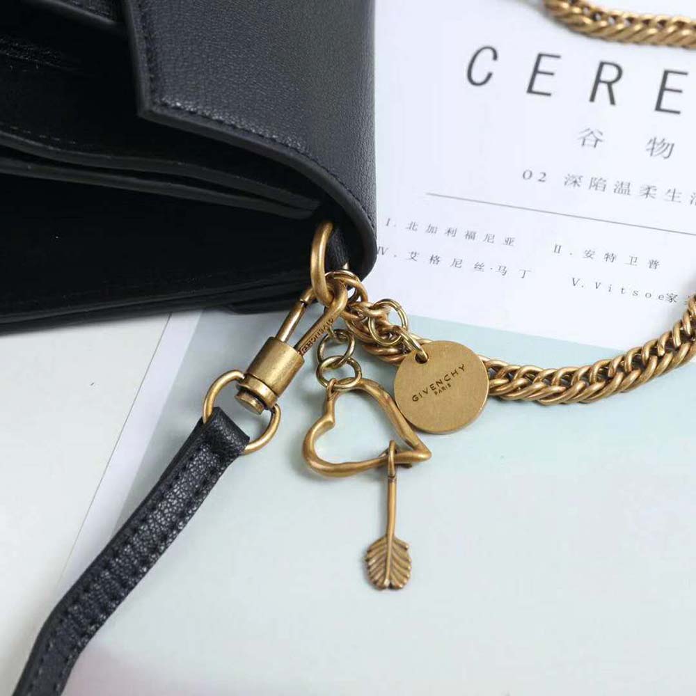 Givenchy Women Two-Toned Medium GV3 Bag Leather and Suede-Black - image 10