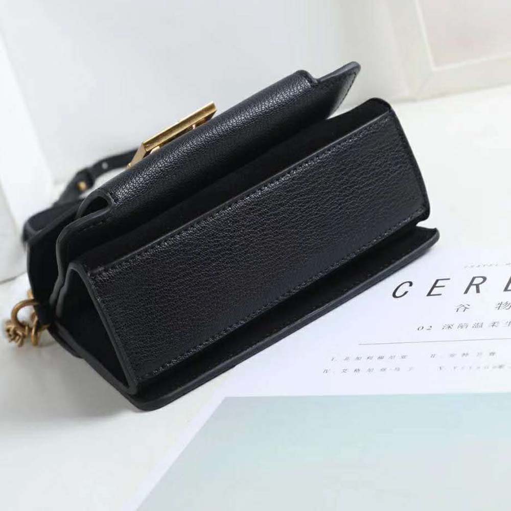 Givenchy Women Two-Toned Medium GV3 Bag Leather and Suede-Black - image 6