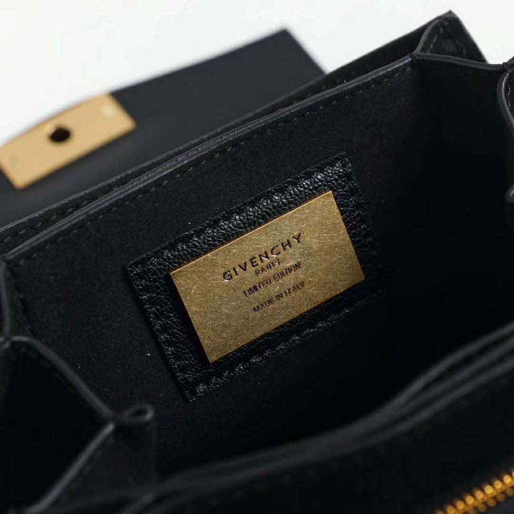 Givenchy Women Two-Toned Medium GV3 Bag Leather and Suede-Black - image 8