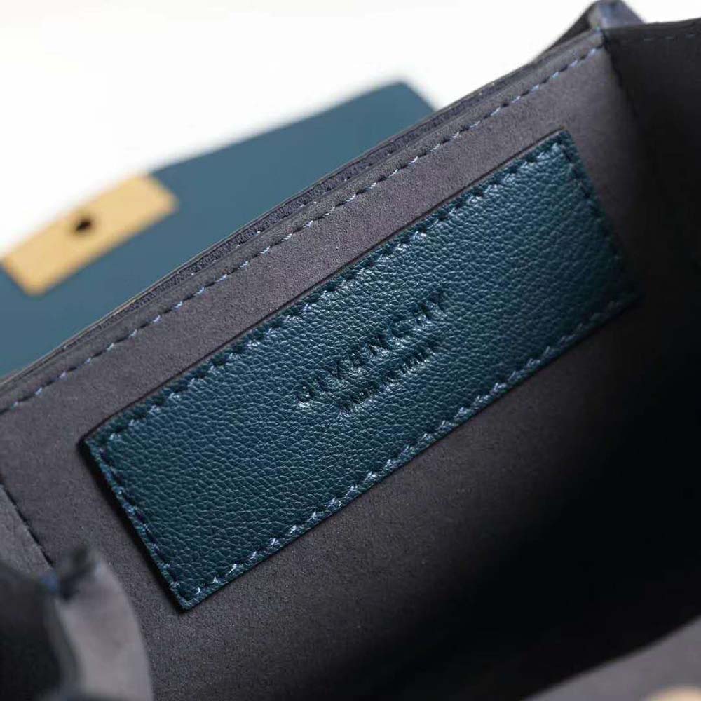 Givenchy Women Two-Toned Medium GV3 Bag Leather and Suede-Blue - image 8
