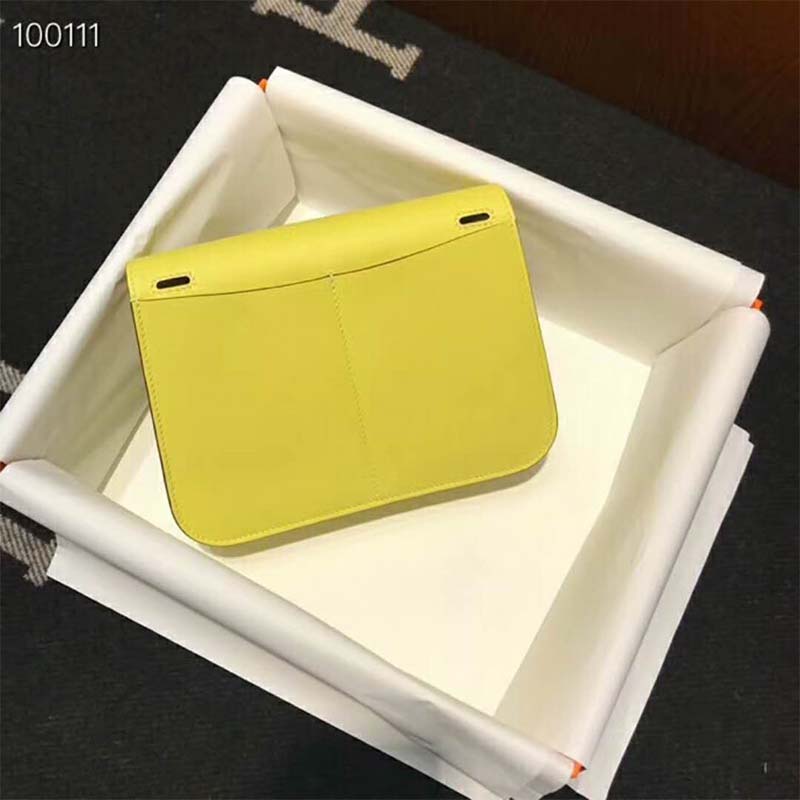 Hermes Bag in Swift Calfskin-Yellow - image 4