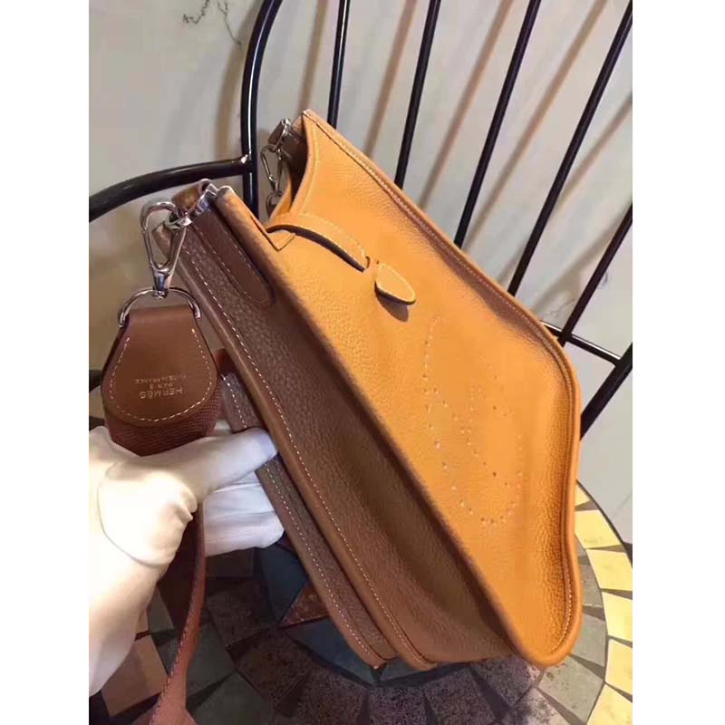 Hermes Evelyne III 33 Large Model Bag in Calfskin-Brown - image 4
