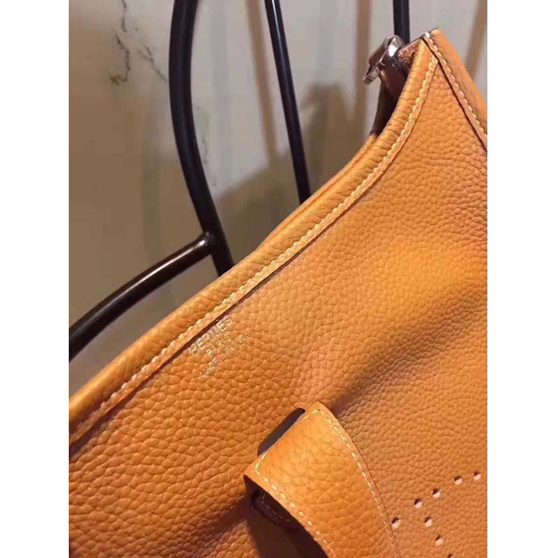 Hermes Evelyne III 33 Large Model Bag in Calfskin-Brown - image 5