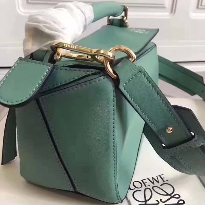 Loewe Puzzle Bag with Strap Handle in Calfskin Leather - image 6