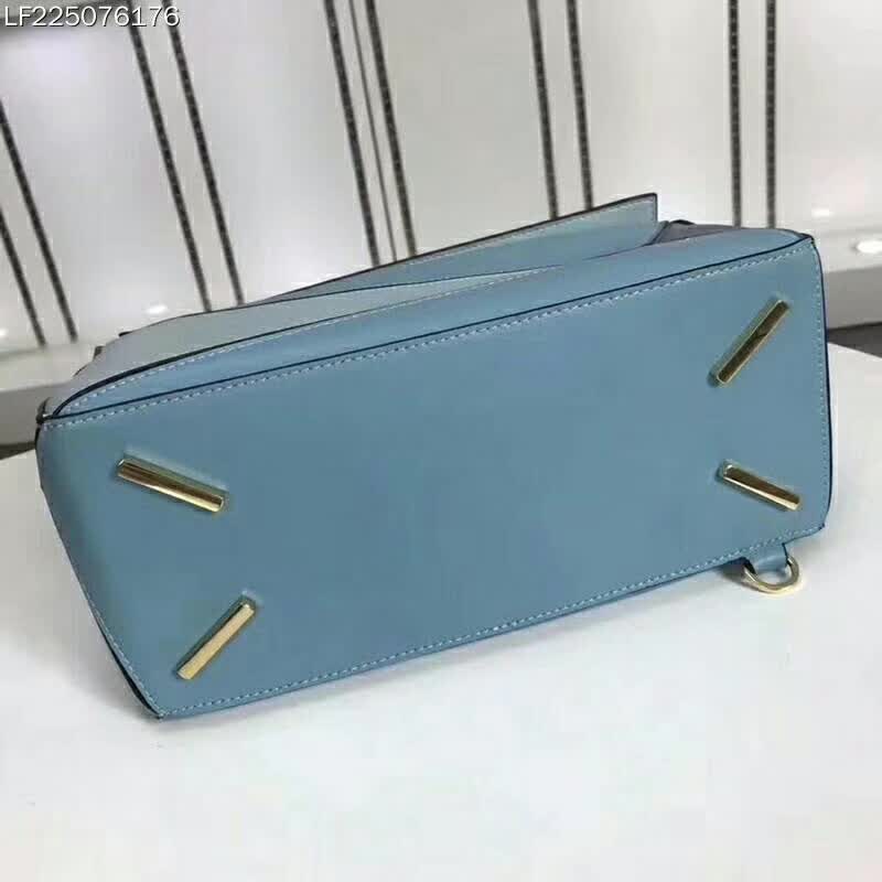 Loewe Puzzle Multi-color Bag with Strap Handle in Calfskin-Blue - image 5
