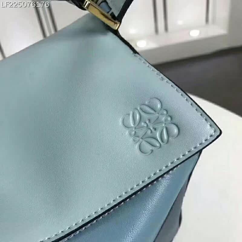Loewe Puzzle Multi-color Bag with Strap Handle in Calfskin-Blue - image 7