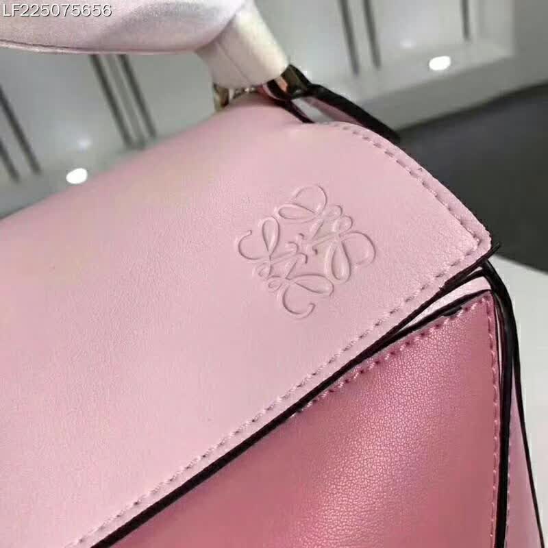 Loewe Puzzle Multi-color Bag with Strap Handle in Calfskin-Pink - image 8