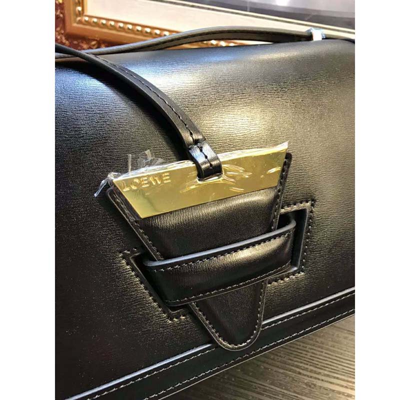 Loewe Women Barcelona Small Bag in Calfskin Leather-Black - image 7