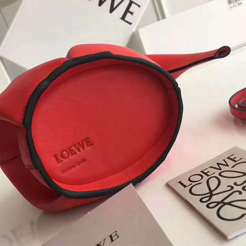 Loewe Women Elephant Mini Bag in Calfskin-Red - image 6
