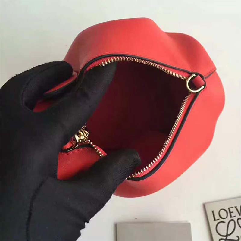 Loewe Women Elephant Mini Bag in Calfskin-Red - image 7