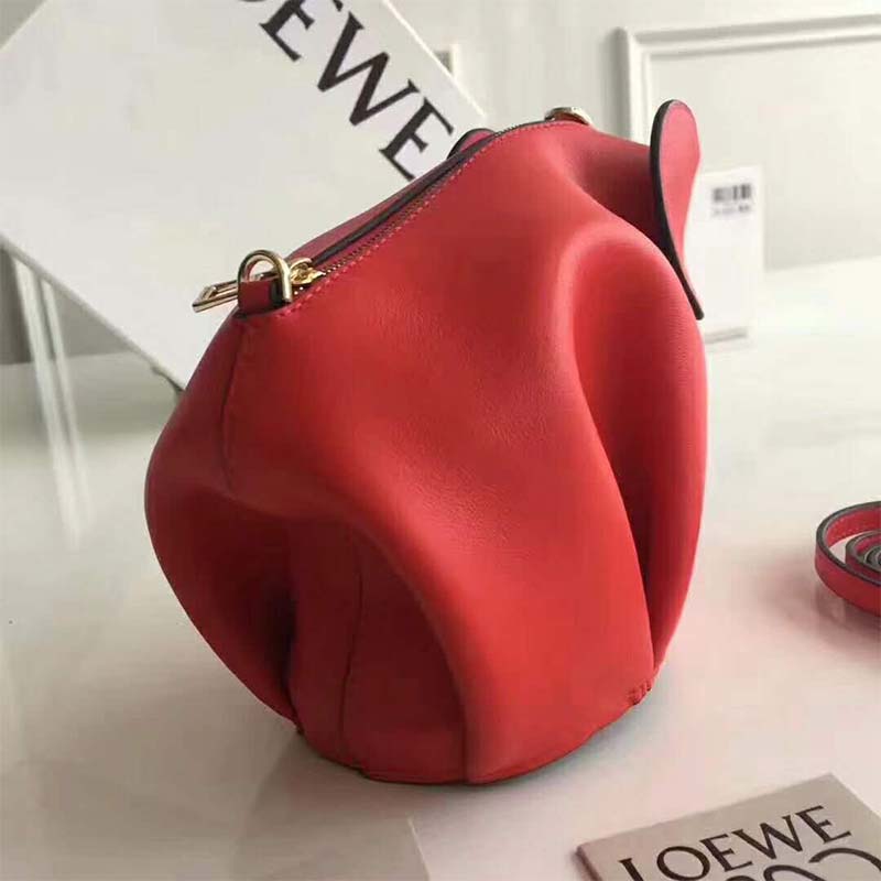Side angle showing silhouette of Loewe Women Elephant Mini Bag