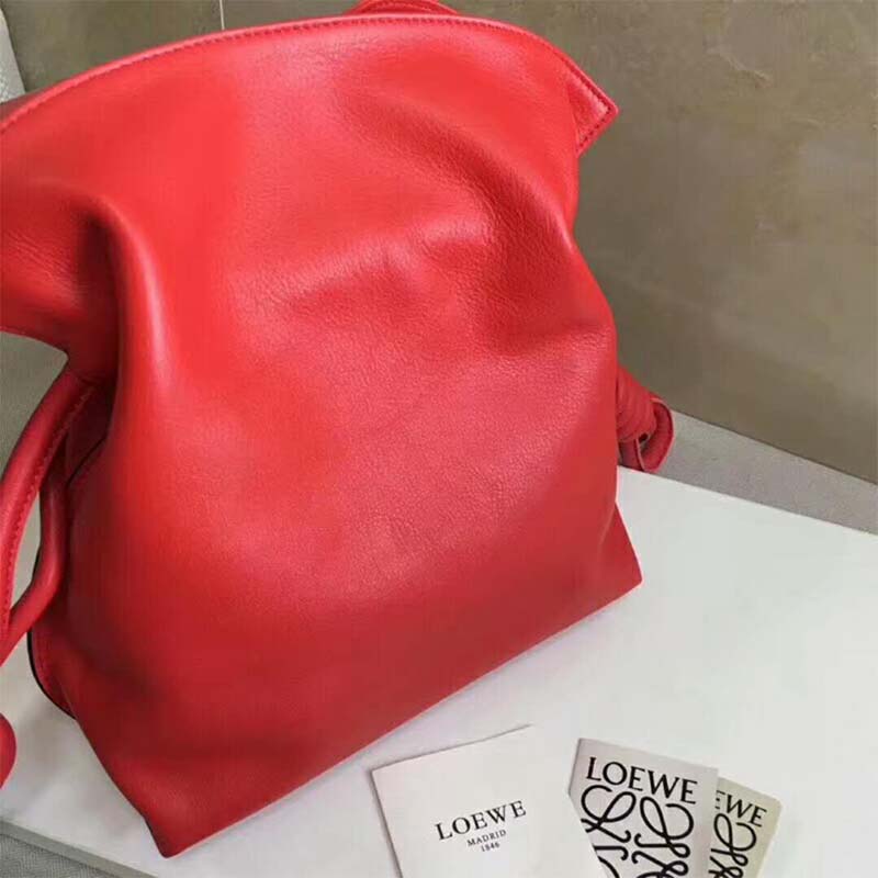 Loewe Women Flamenco Knot Bag Primary Red in Calfskin - image 4
