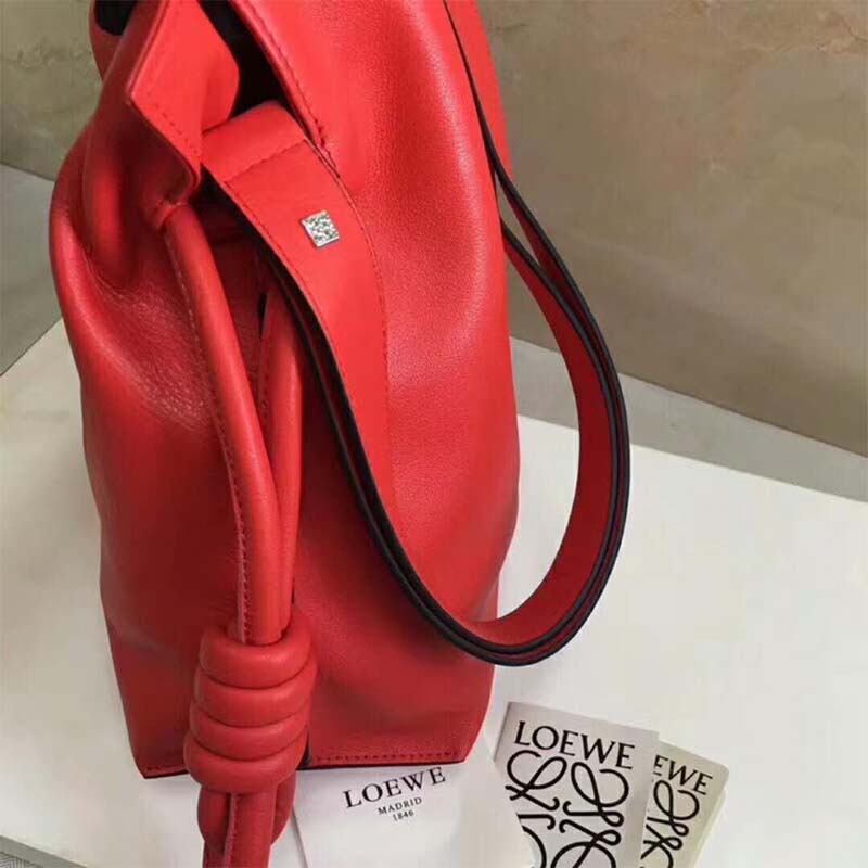 Loewe Women Flamenco Knot Bag Primary Red in Calfskin - image 5