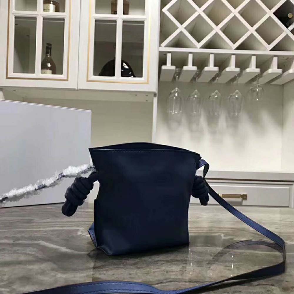 Loewe Women Flamenco Knot Mini Bag in Nappa Leather-Navy - image 4