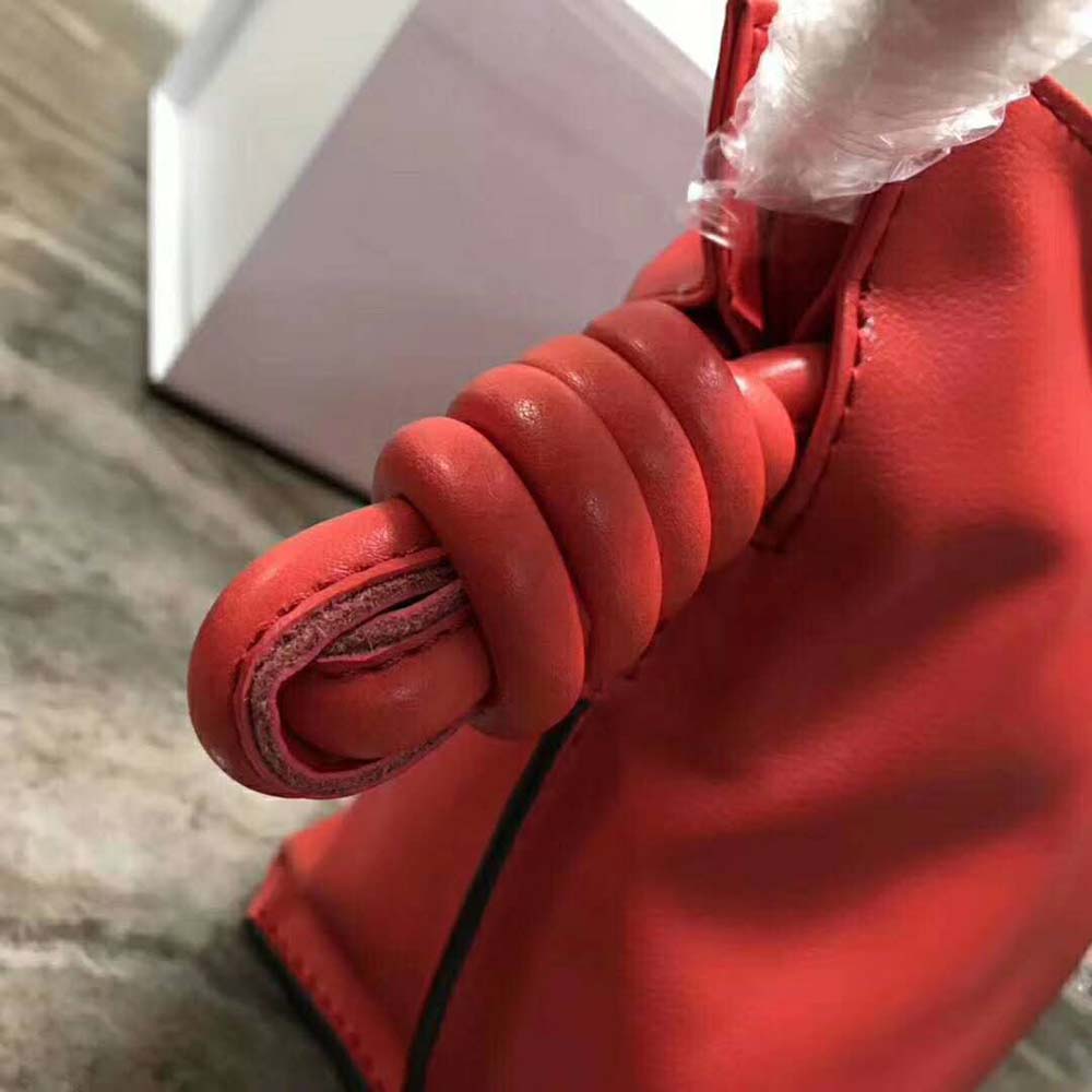 Loewe Women Flamenco Knot Mini Bag in Nappa Leather-Red - image 8