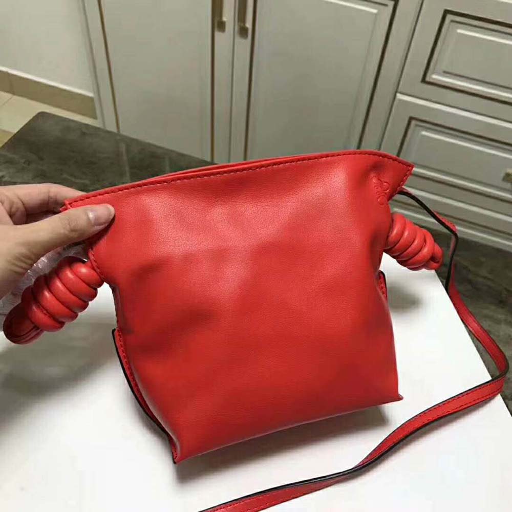 Loewe Women Flamenco Knot Mini Bag in Nappa Leather-Red - image 5