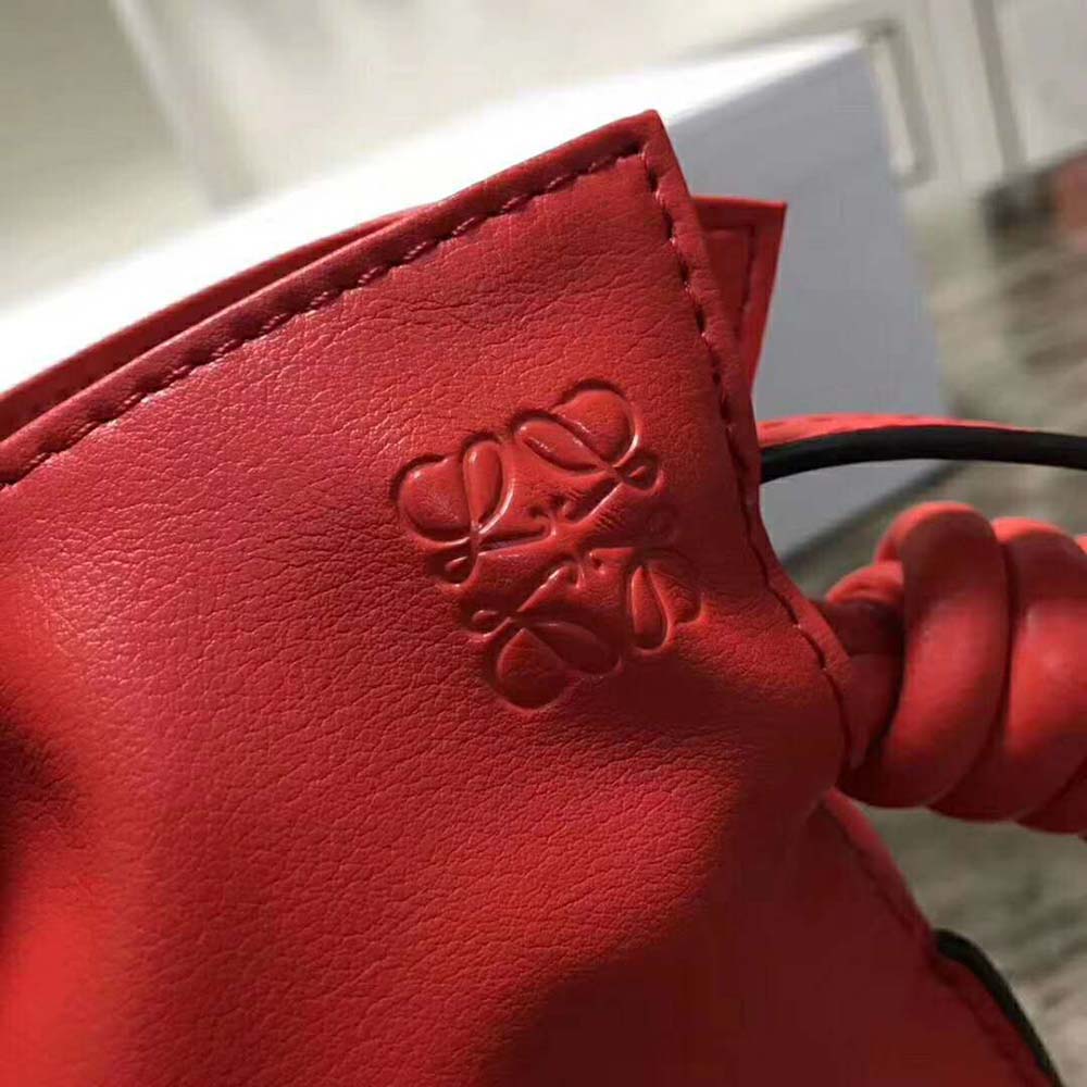 Loewe Women Flamenco Knot Mini Bag in Nappa Leather-Red - image 9