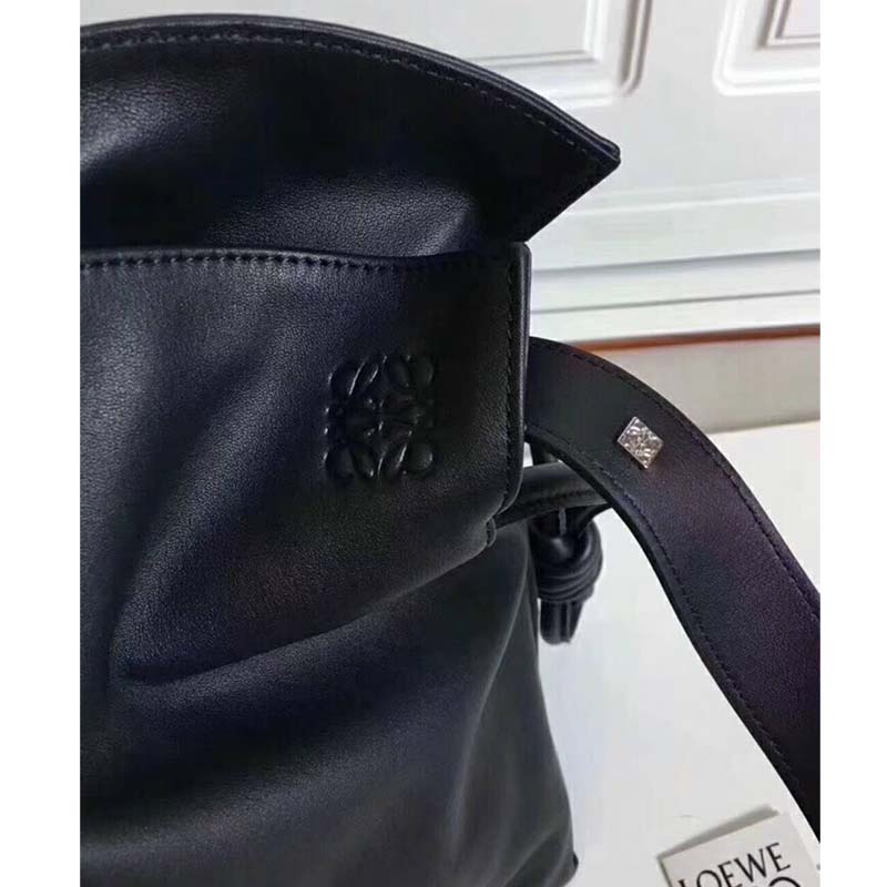 Loewe Women Flamenco Knot Small Bag Black in Nappa Leather - image 7