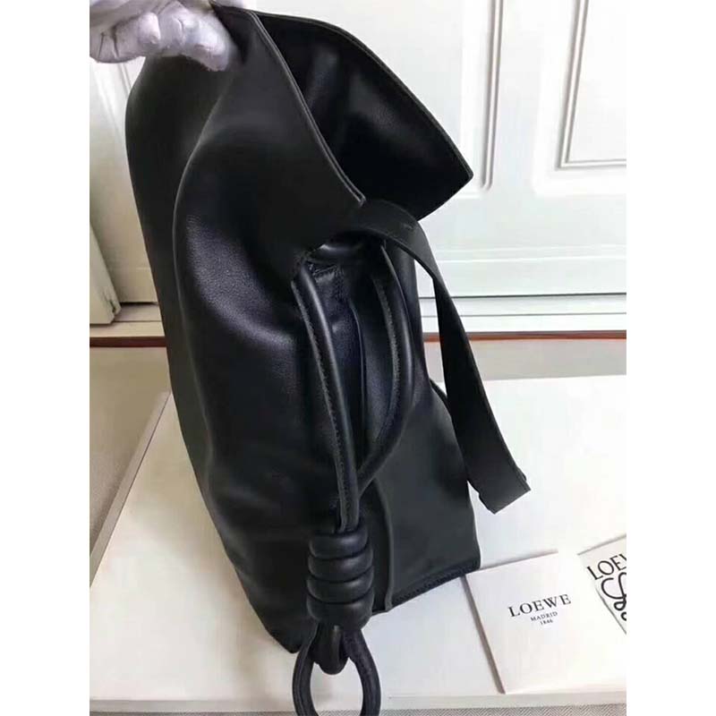 Loewe Women Flamenco Knot Small Bag Black in Nappa Leather - image 4