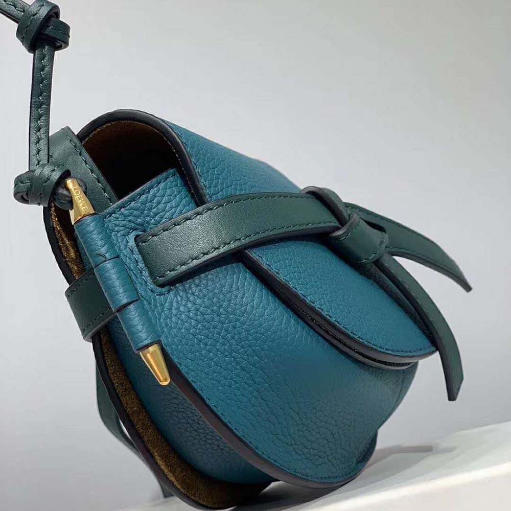 Loewe Women Gate Mini Bag Petroleum Soft Grained Calf-Blue - image 6