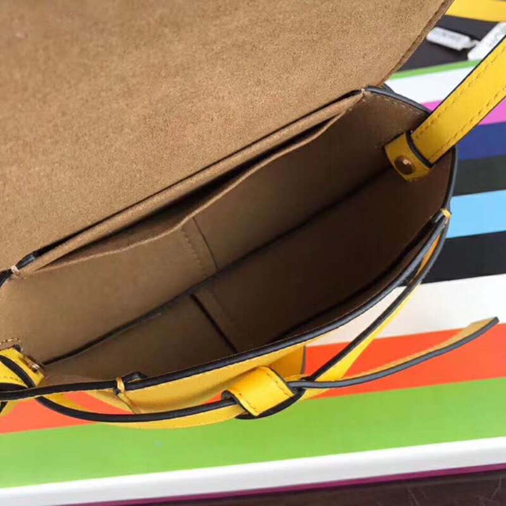 Loewe Women Gate Mini Bag Yellow Soft Grained Calf Leather - image 8