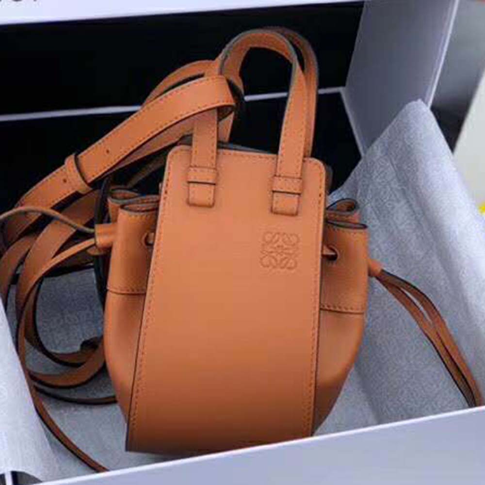 Loewe Women Hammock Dw Mini Bag in Nappa Calf-Brown - image 4