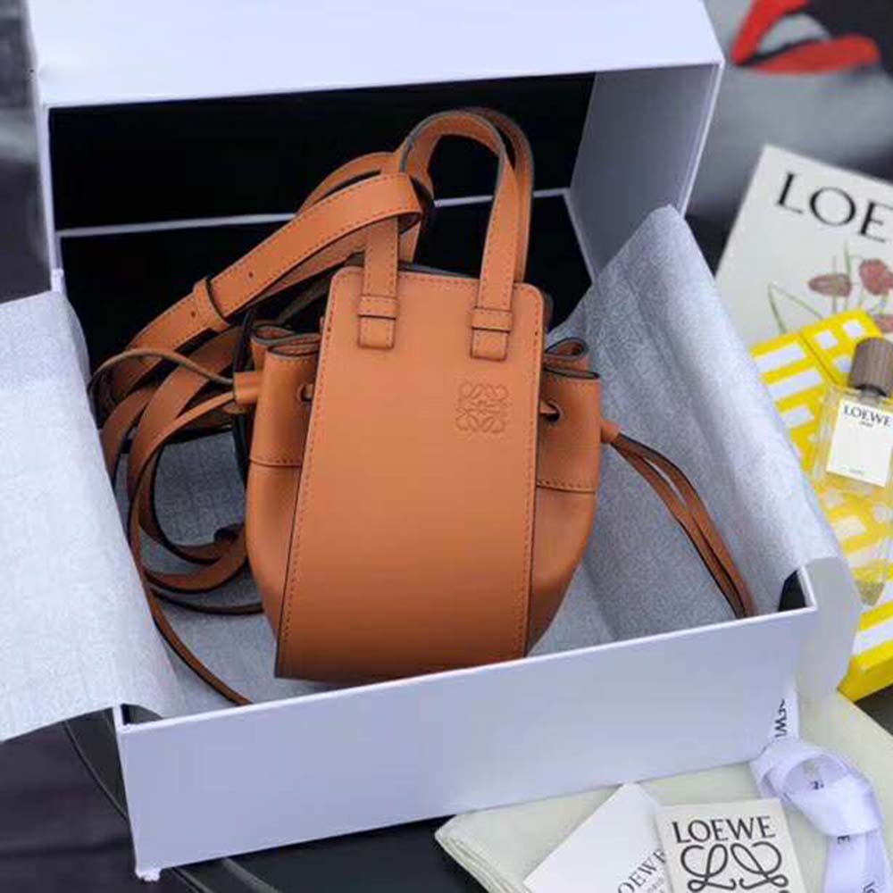 Loewe Women Hammock Small Bag in Soft Grained Calf-Brown - image 7