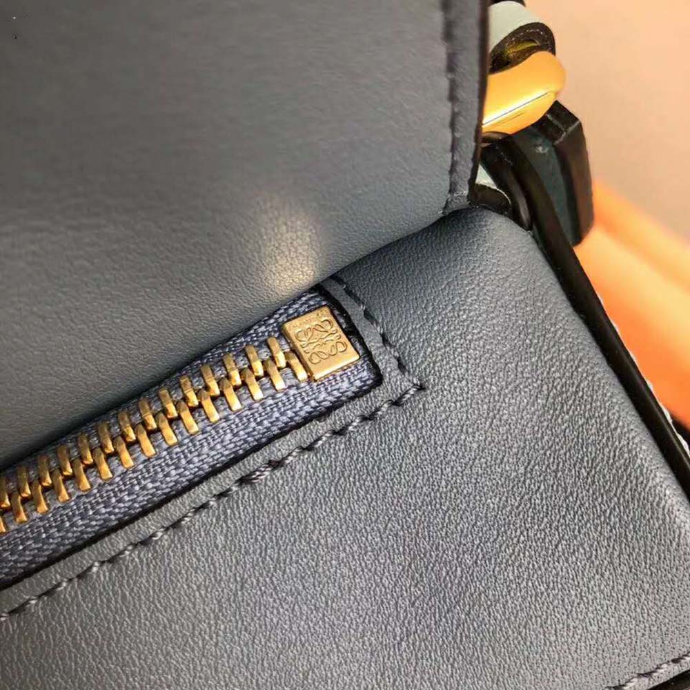 Loewe Women Puzzle Small Bag in Classic Calf Leather-Blue - image 10