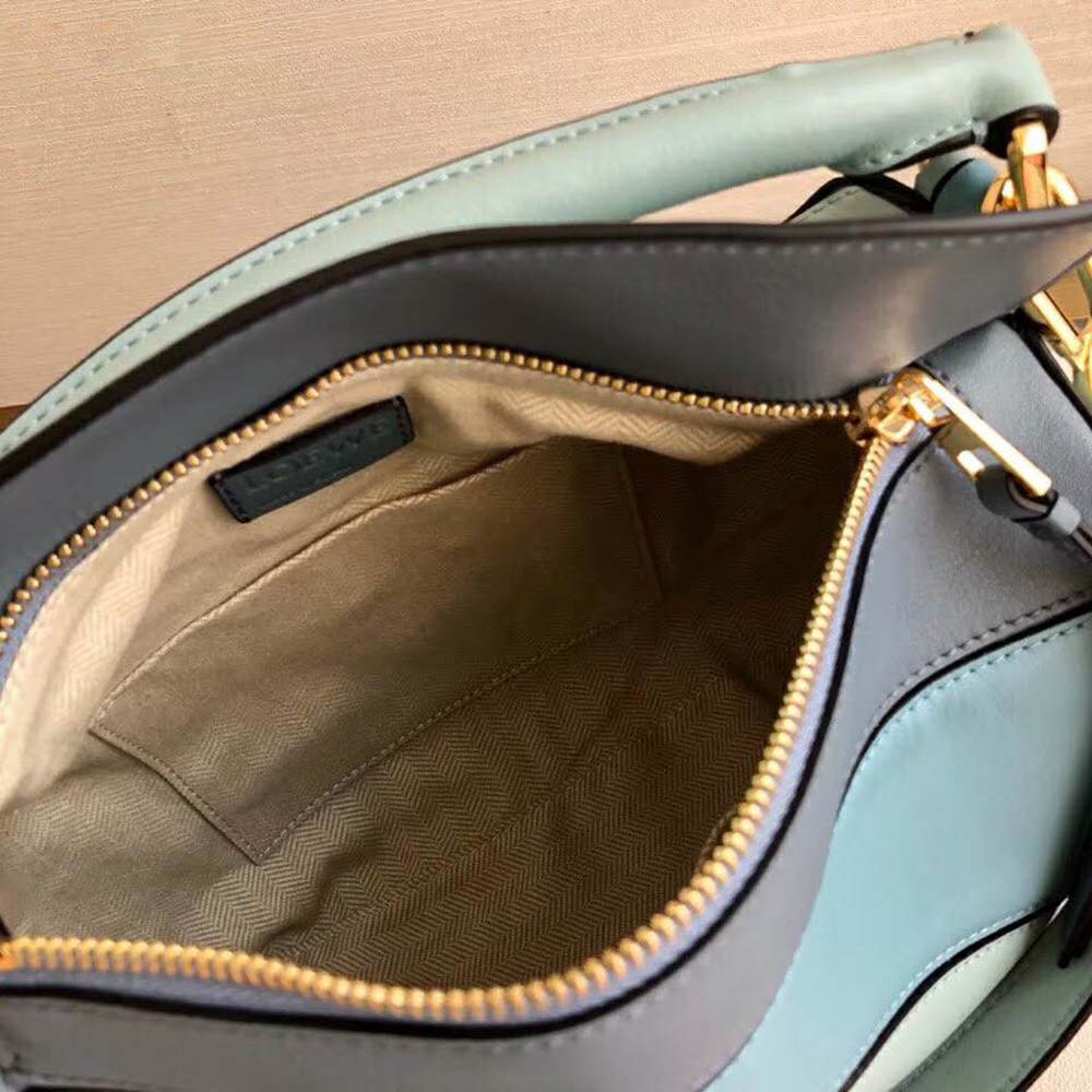 Loewe Women Puzzle Small Bag in Classic Calf Leather-Blue - image 7