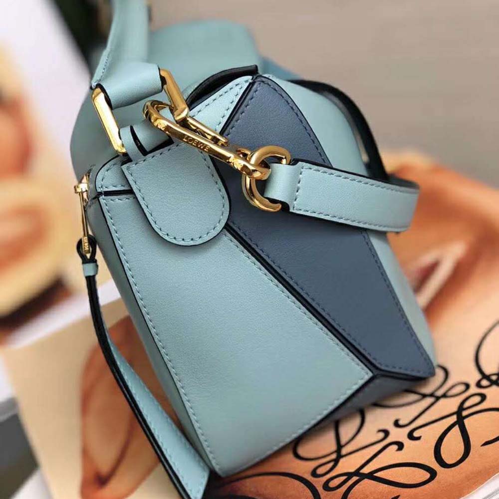 Loewe Women Puzzle Small Bag in Classic Calf Leather-Blue - image 5