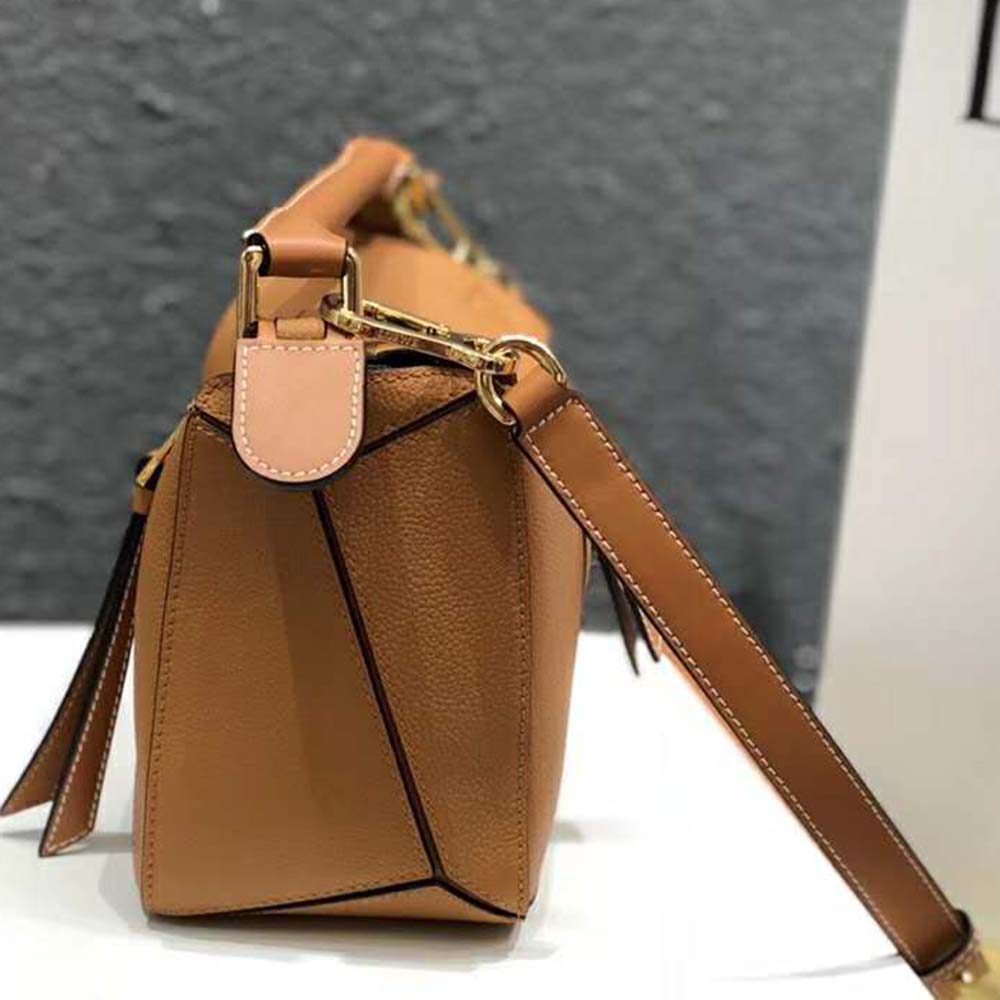 Loewe Women Puzzle Small Bag in Classic Calf Leather-Brown - image 6