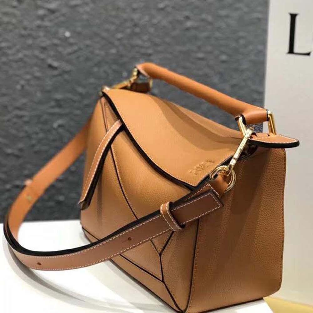 Loewe Women Puzzle Small Bag in Classic Calf Leather-Brown - image 4