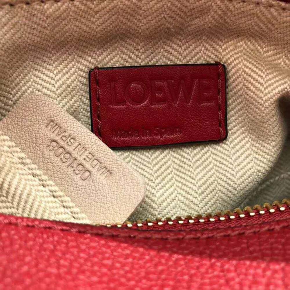 Loewe Women Puzzle Small Bag in Classic Calf Leather-Red - image 10