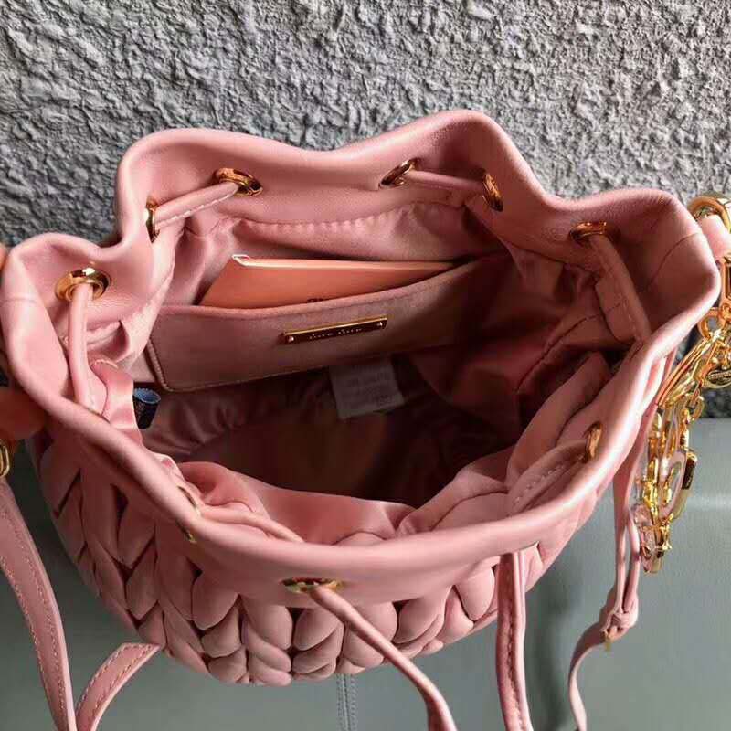 Miu Miu Women Matelasse Leather Bag-Pink - image 5