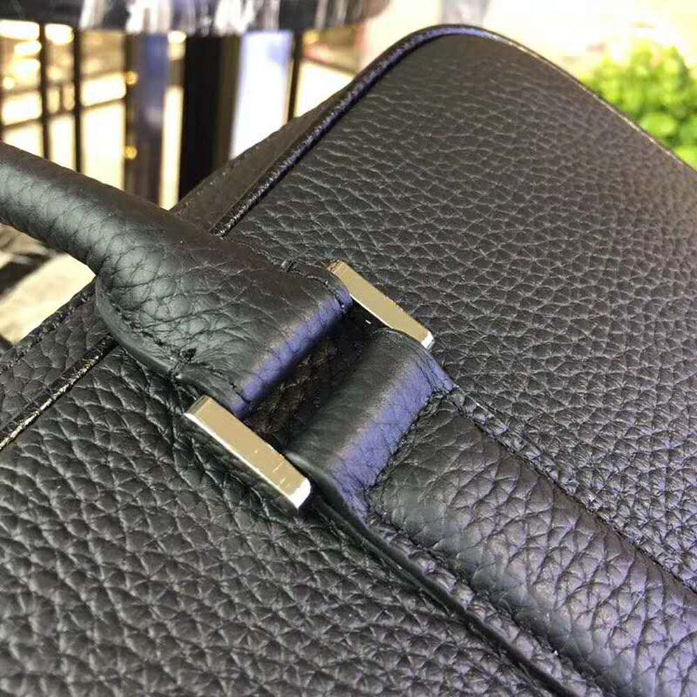 Prada Men Grained Calf Leather Briefcase Bag in Black - image 6